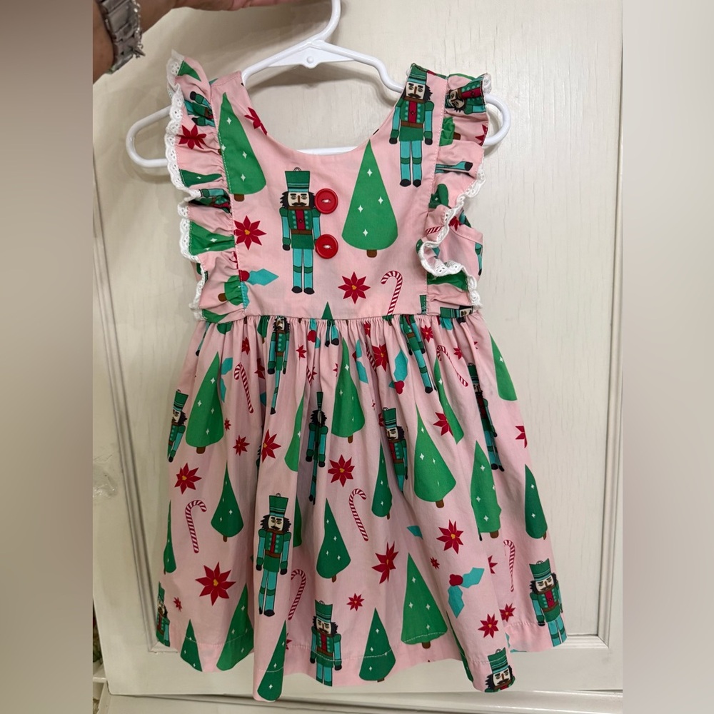 ELEANOR ROSE Christmas Dress toddler size 2 Nutcracker